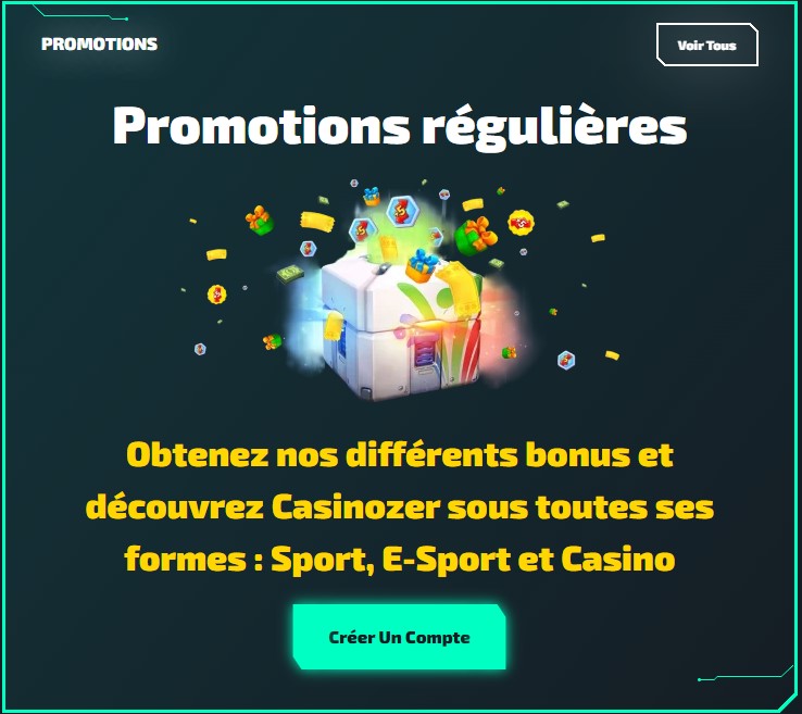 Promotions Casinozer